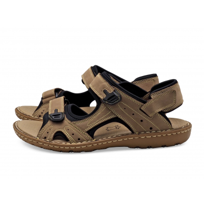 Men Sandals SKA-26 Green Khaki Nubuck